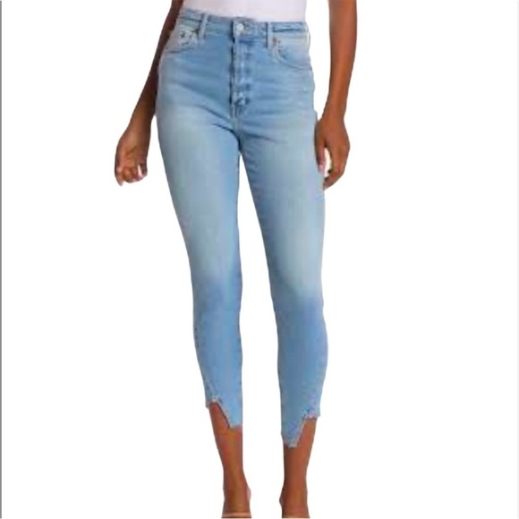 ✨NWT Etica Dream On Light Wash High Rise Button Fly Alex Boy Skinny Jeans 25 - Picture 1 of 9